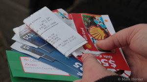 Beyond90Seconds.com readers donated $360 in Shell gas cards for fueling privately owned machinery at the Oso mudslide. The fundraiser was announced Thursday morning. The gas cards were donated within 3 1/2 hours that same day, then delivered to Darrington early that evening.